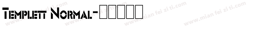 Templett Normal字体转换